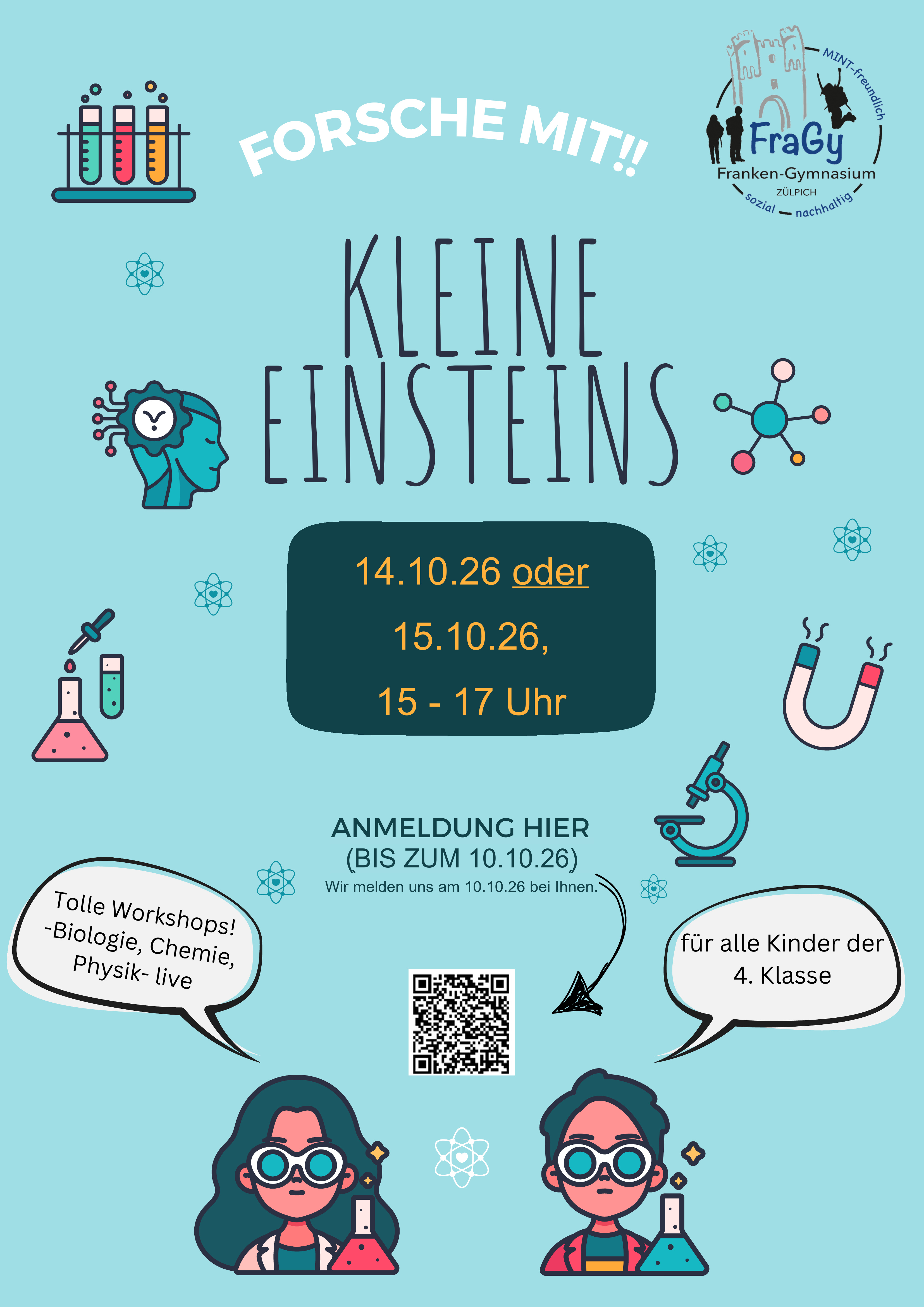 Einladung kleine Einsteins 2026