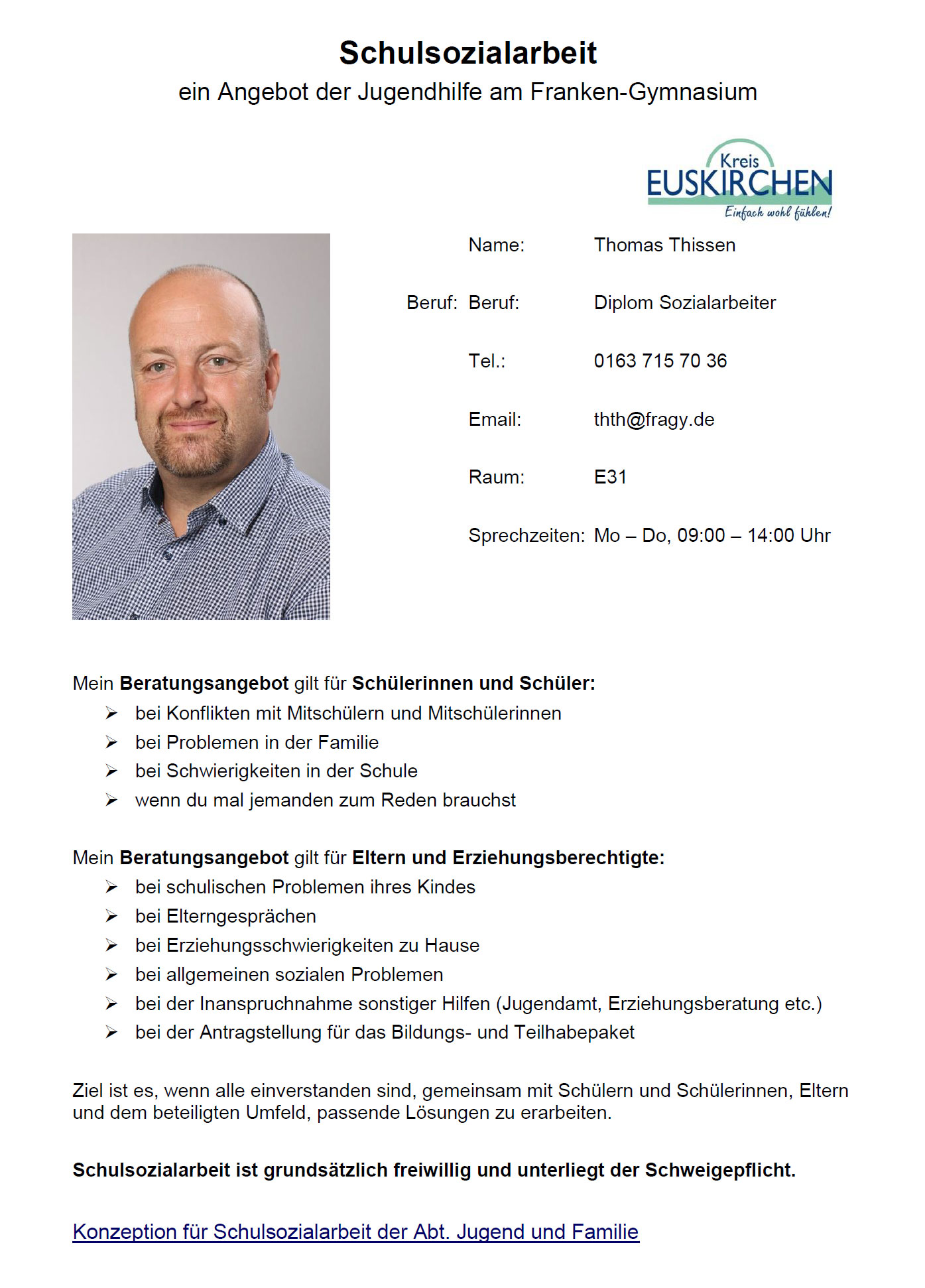 Neu Schulsozialarbeit